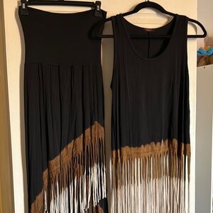 Unique fringe outfit